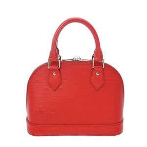 Louis Vuitton Epi Alma Coquelicot Red Leather Handbag